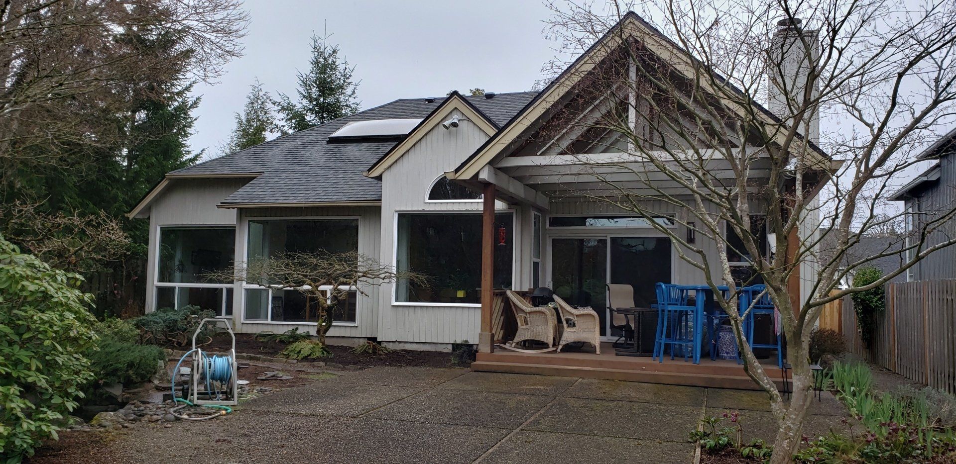 New roofing installed