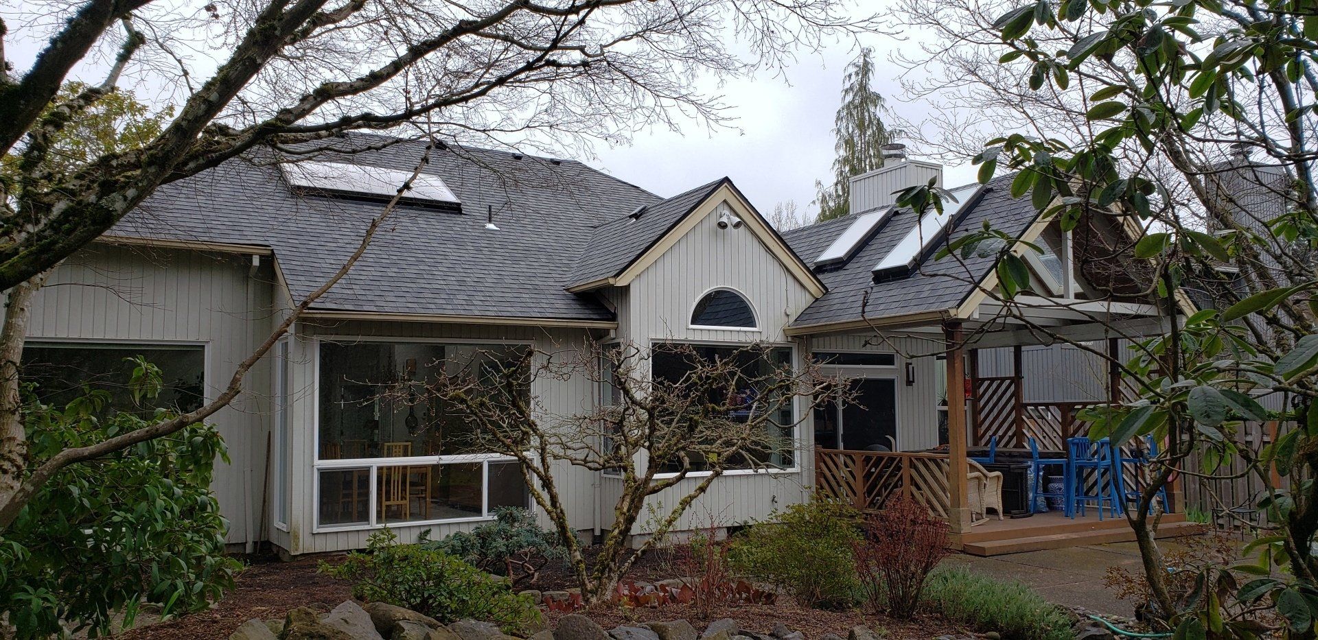 New roofing installed