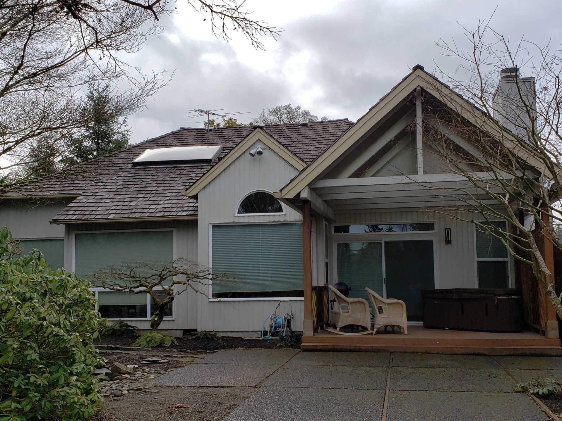 New roofing installed