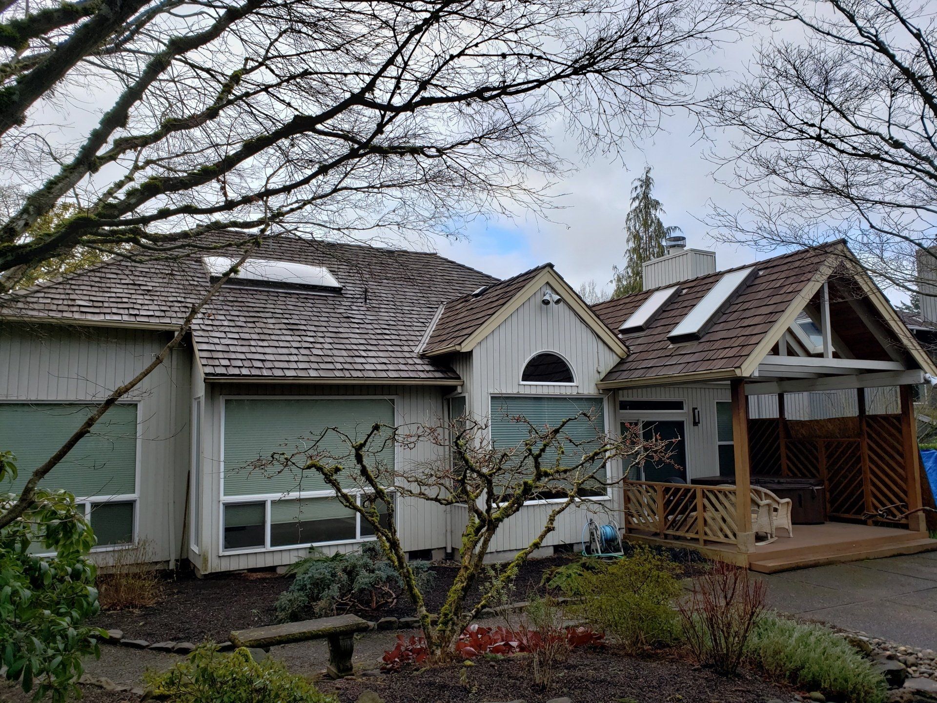 New roofing installed