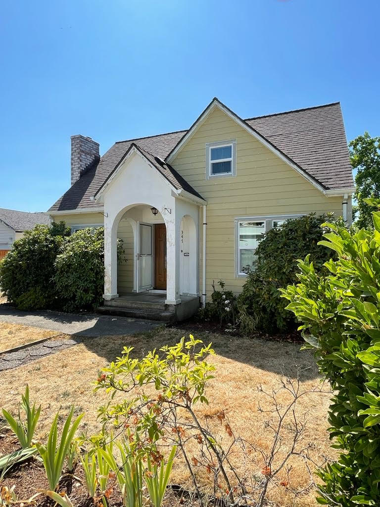 Siding project for a property during photo