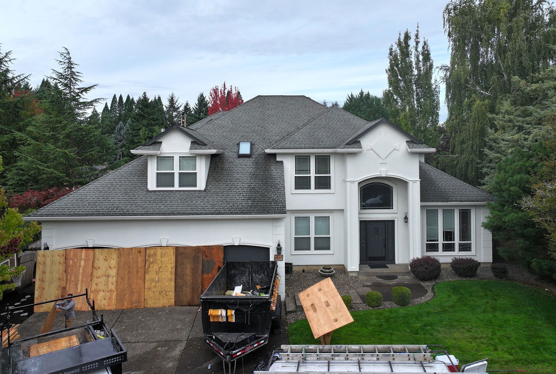 before remodeling front house