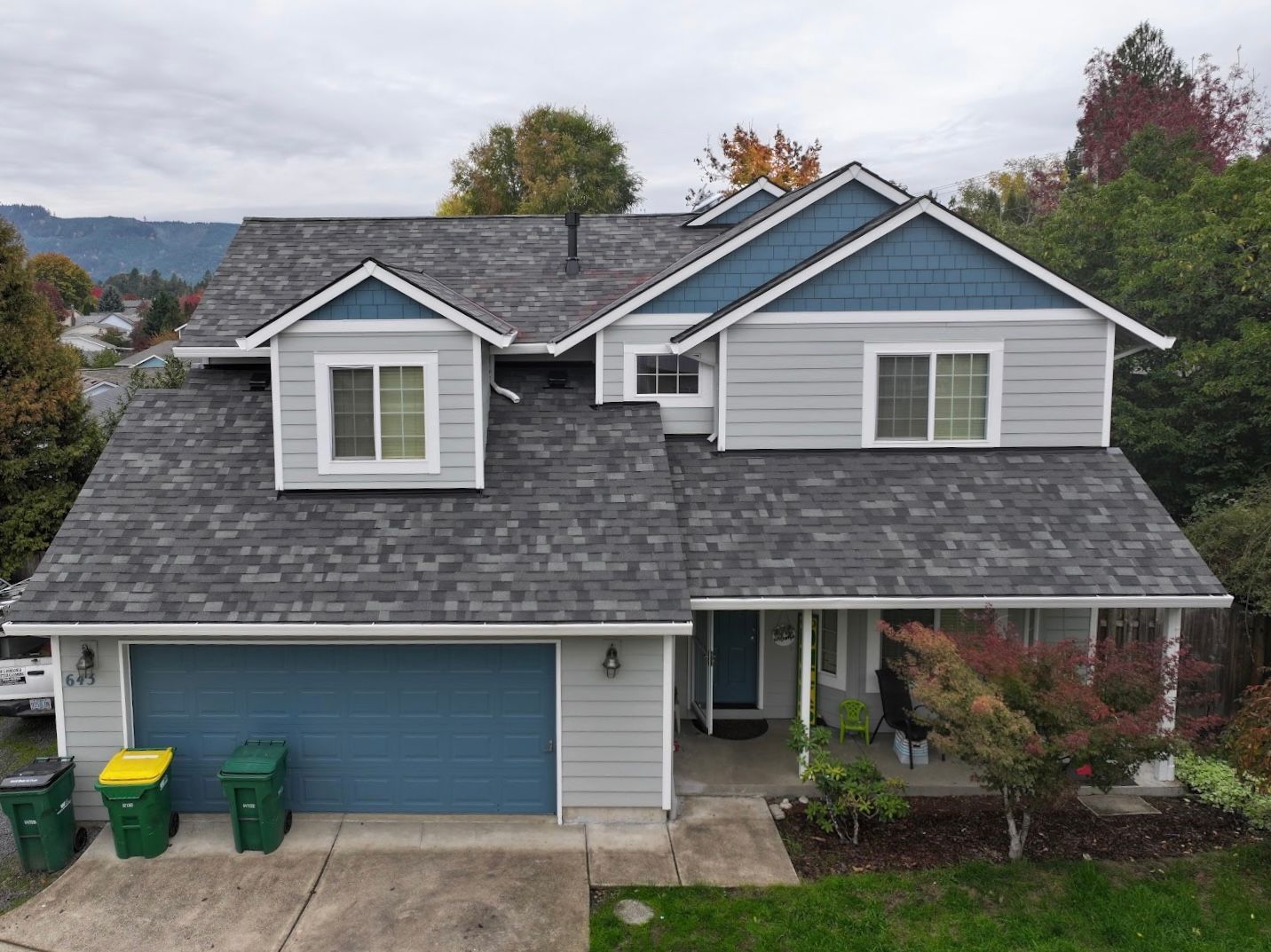 residential roof after