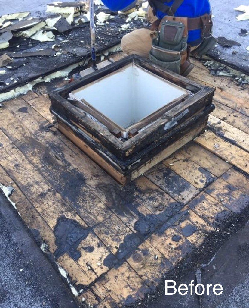 TPO roof installation