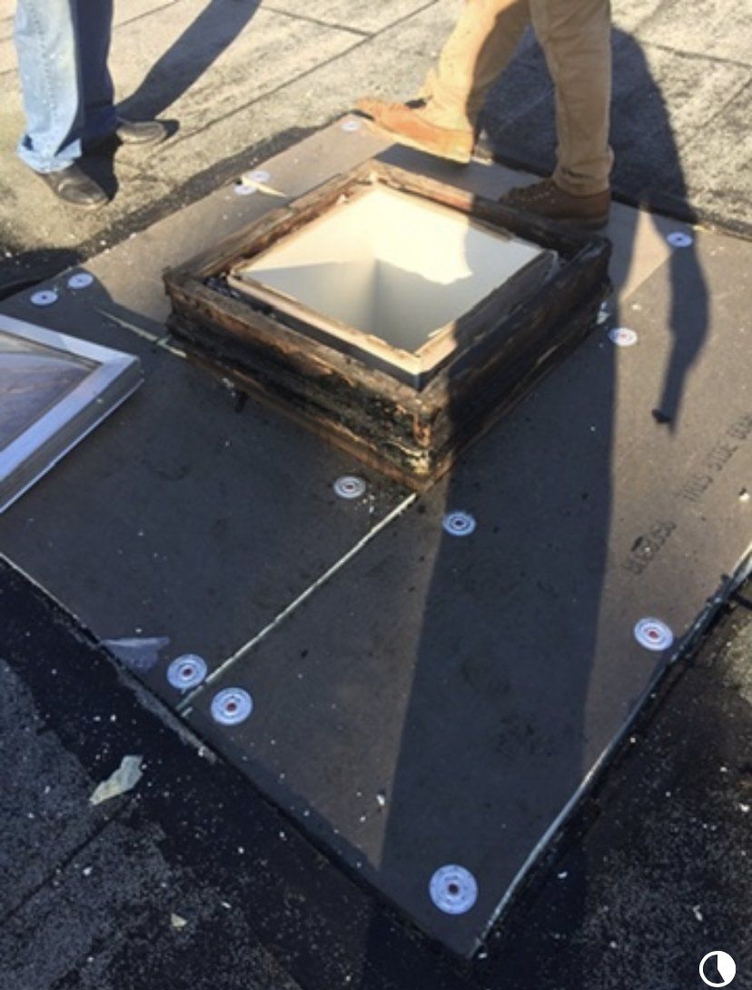 TPO roof installation