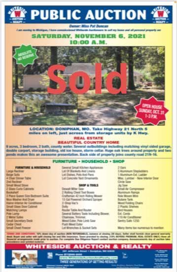 November 6 2021 auction