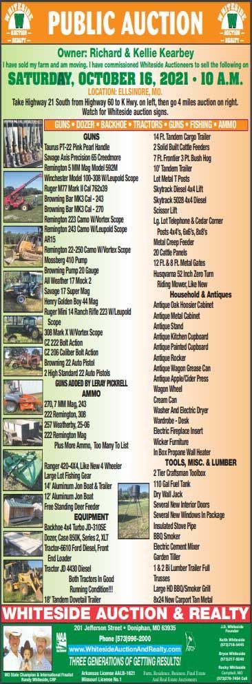 October 16 2021 auction