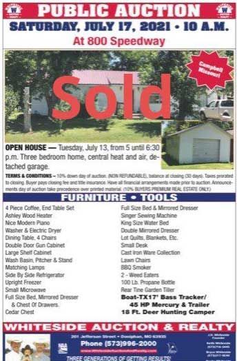 July 17 2021 auction