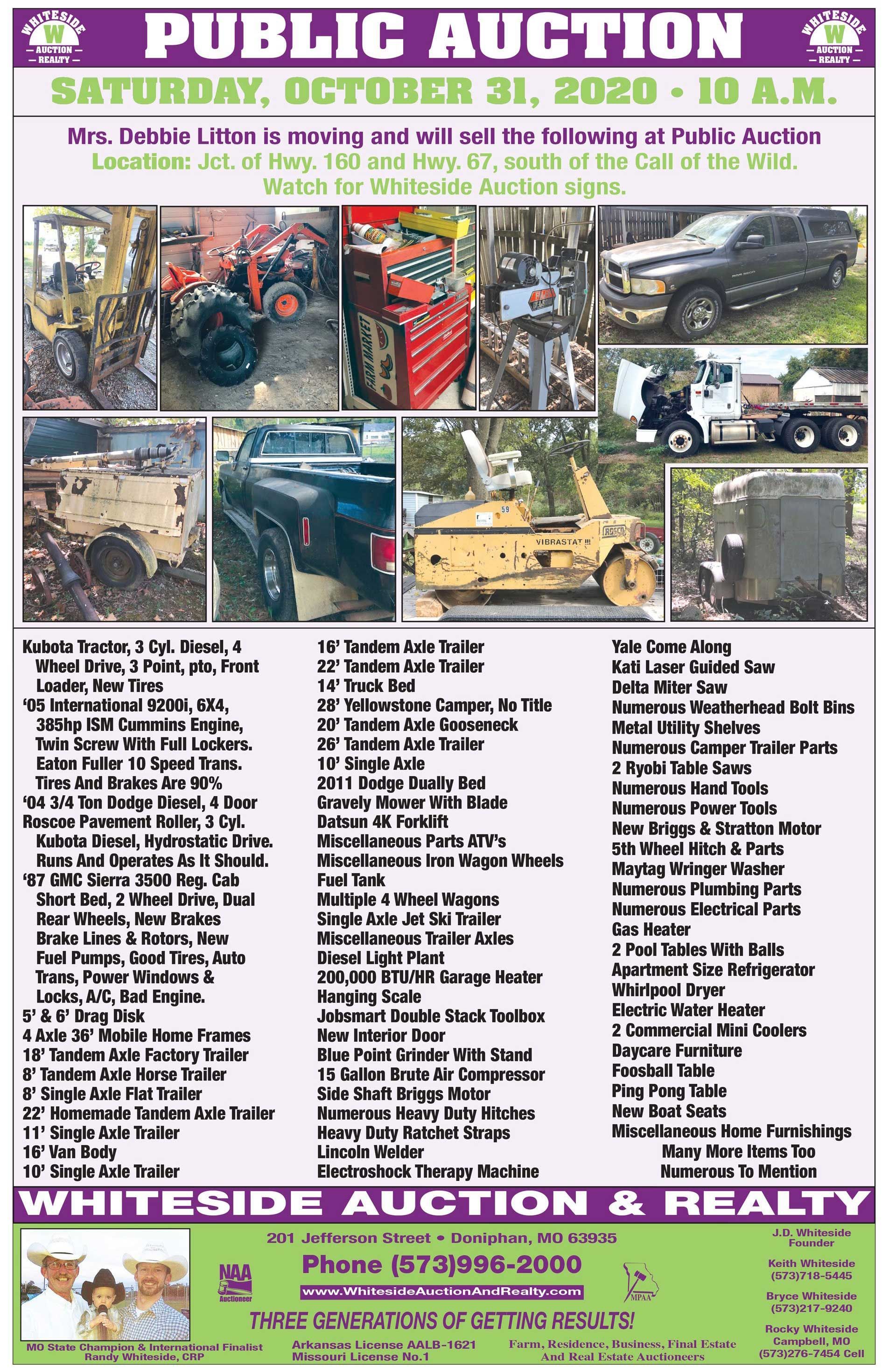 October 31 2020 auction