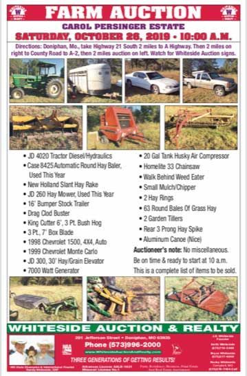 October 26 2019 auction