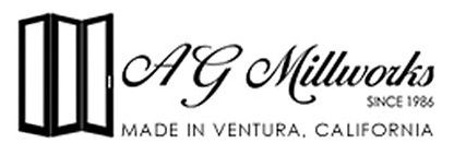 The logo for ag millworks is made in ventura , california.