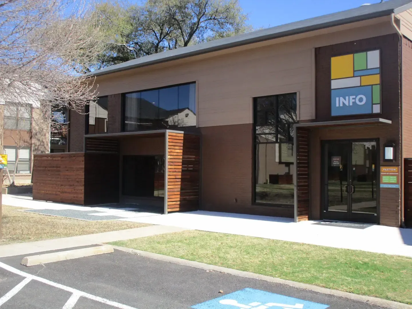 Modern building with