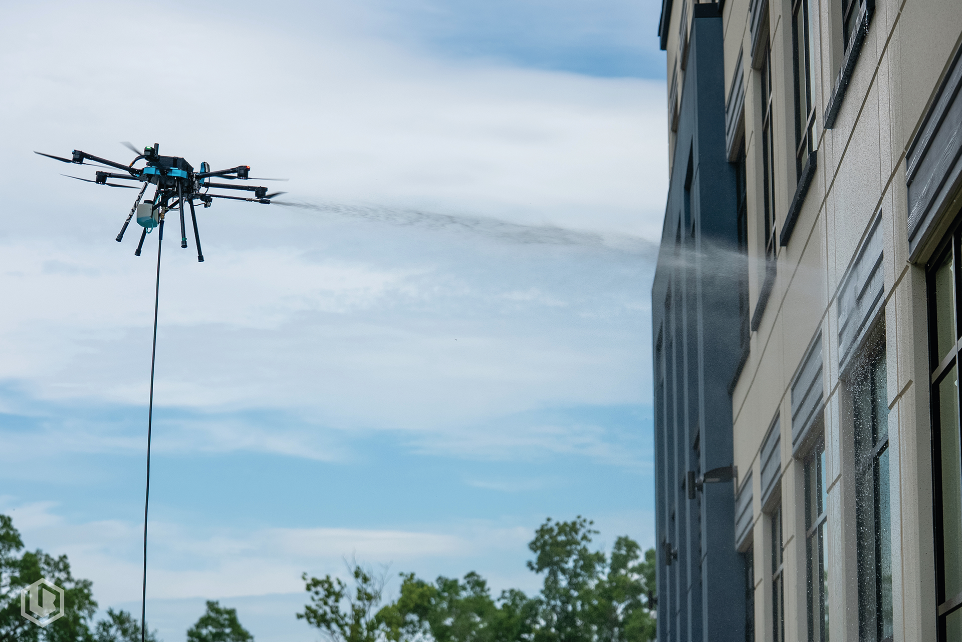 drone power washing