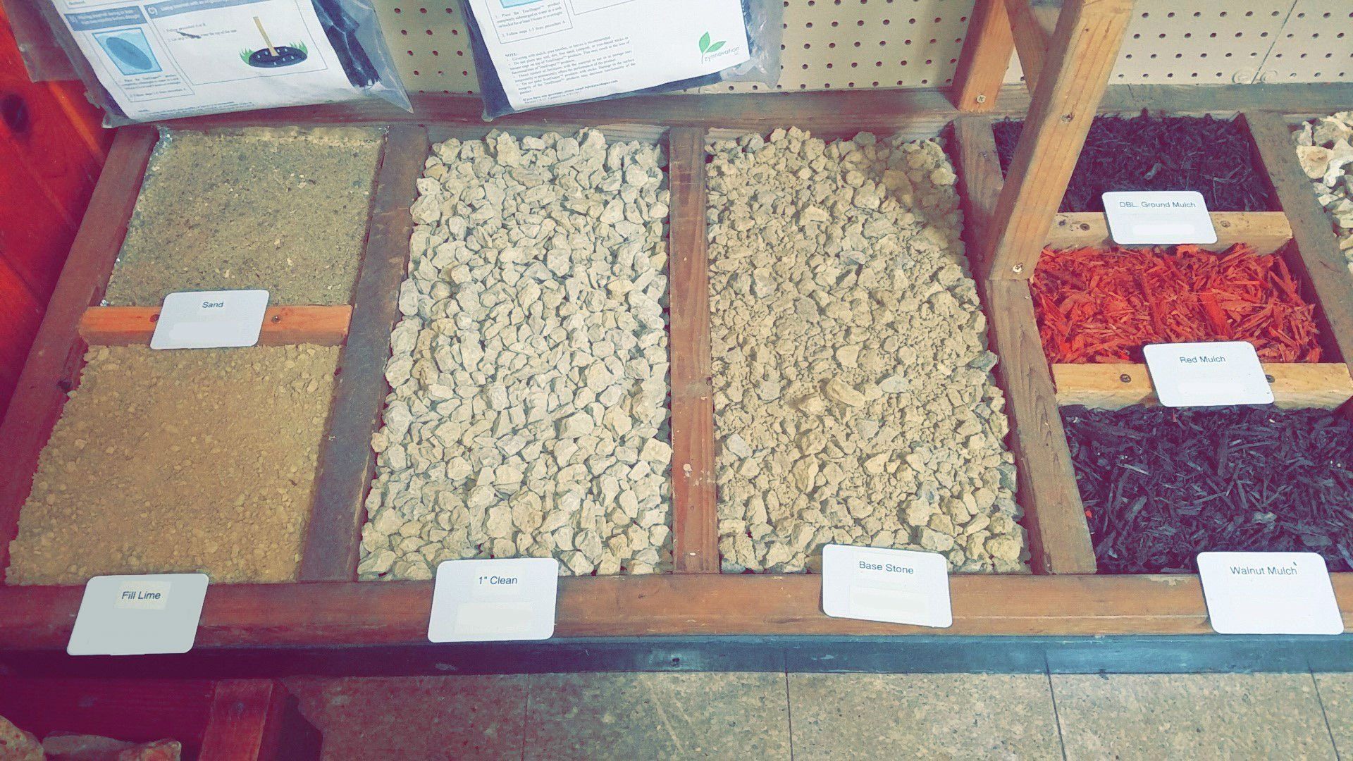 Decorative Landscape Rock and Wood Mulch