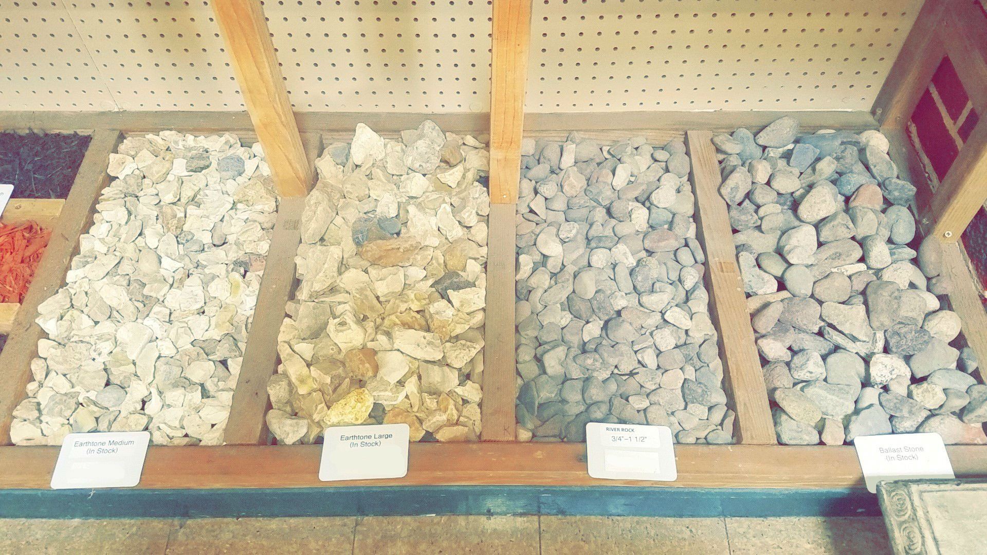 Decorative Landscape Rock and Wood Mulch