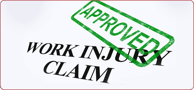 Work Injury Claim with Approved Stamp