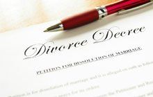 A pen and a divorce decree