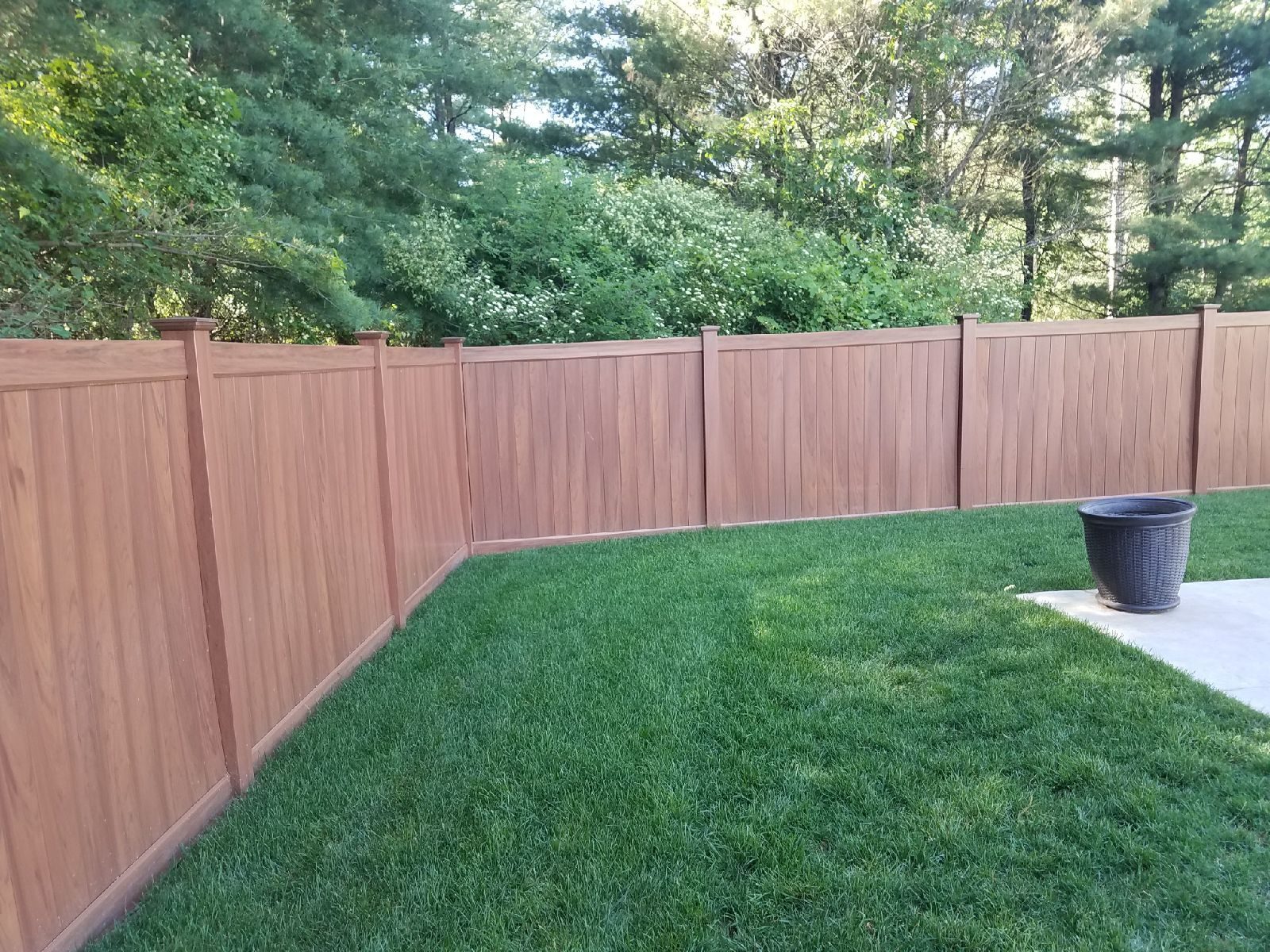 Wooden fence