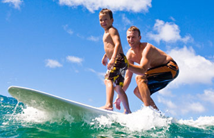 Surfing with Dad