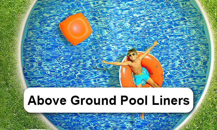 A boy is floating on a raft in a swimming pool.
