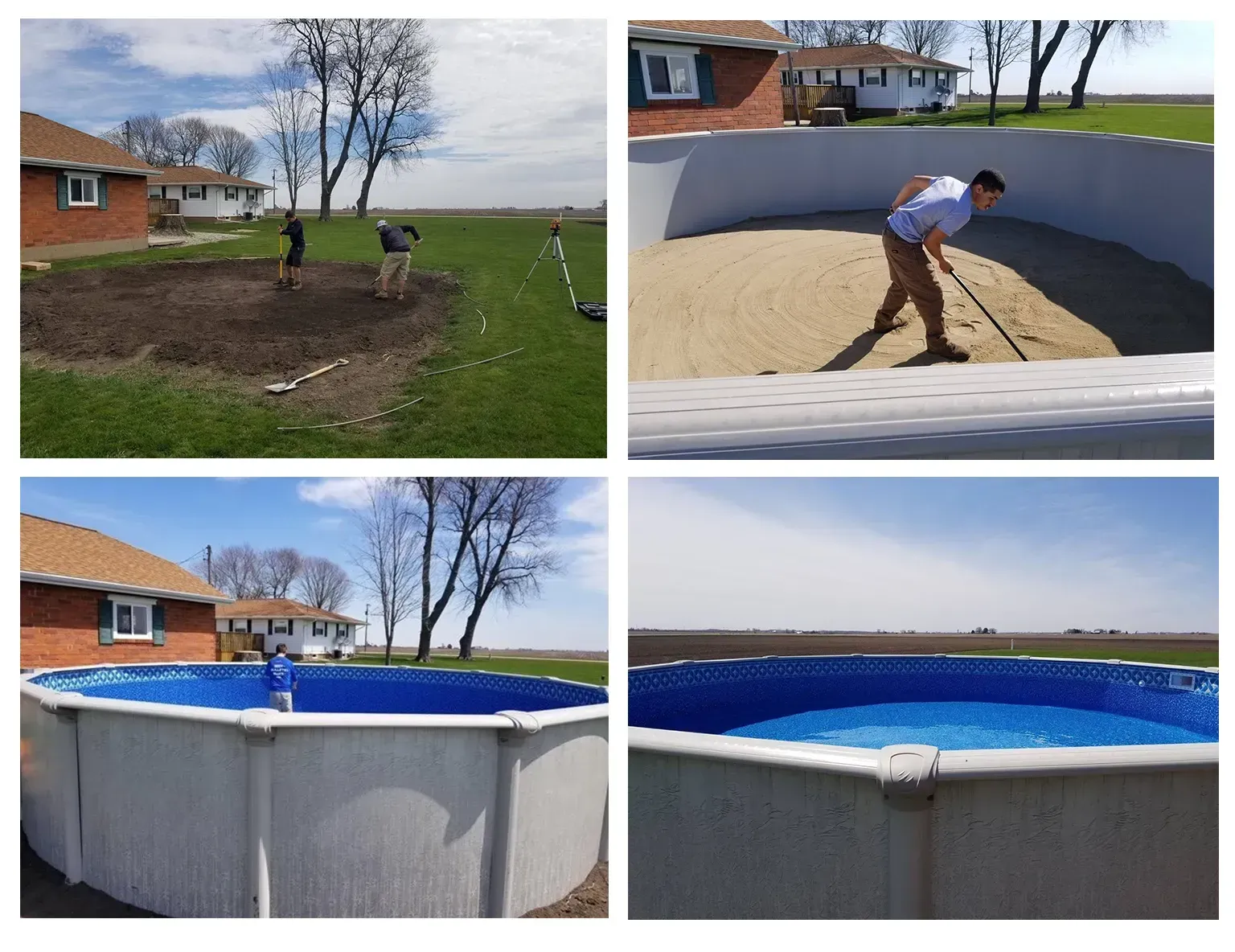 Before and after pool