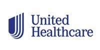 UnitedHealthcare logo with blue text and a blue U-shaped emblem on a white background
