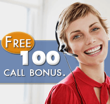 Call Center Services - Free 100 call bonus.