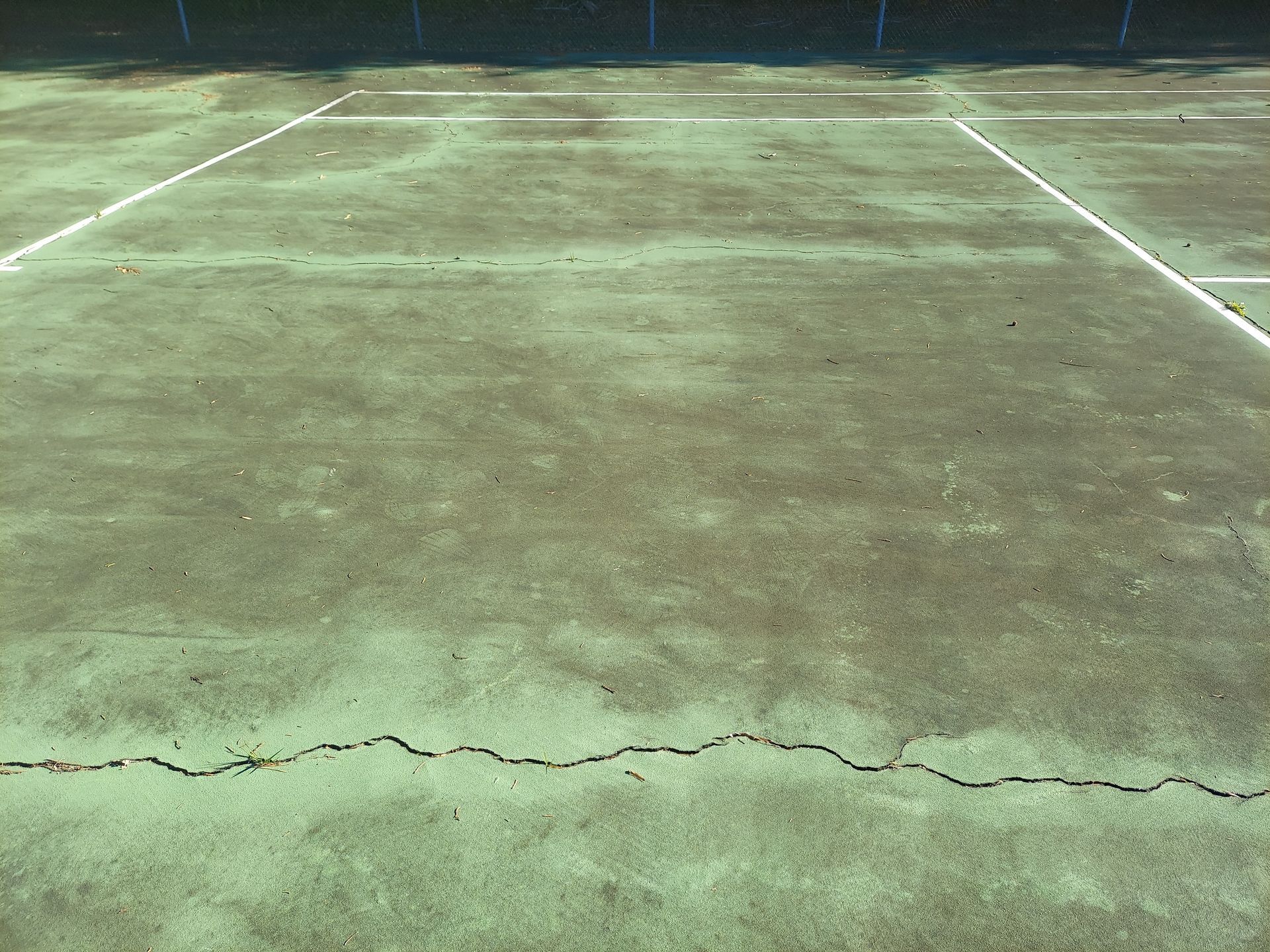 Tennis court before
