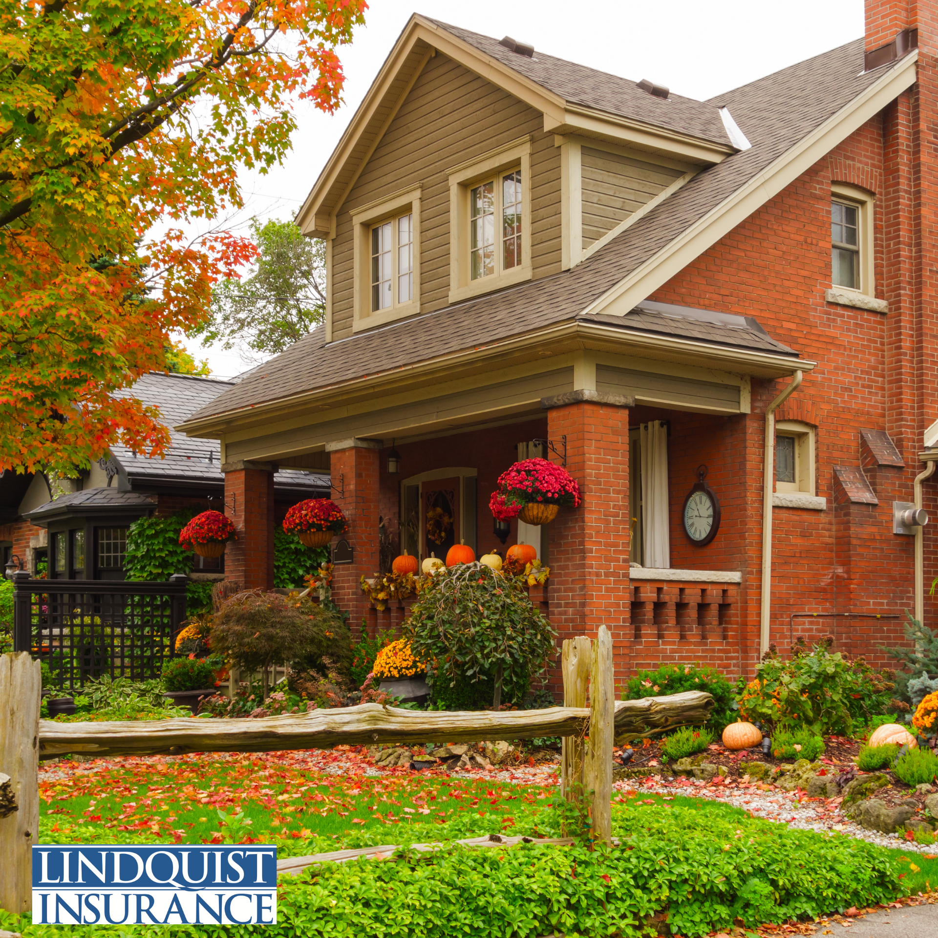 home during fall Lindquist Insurance