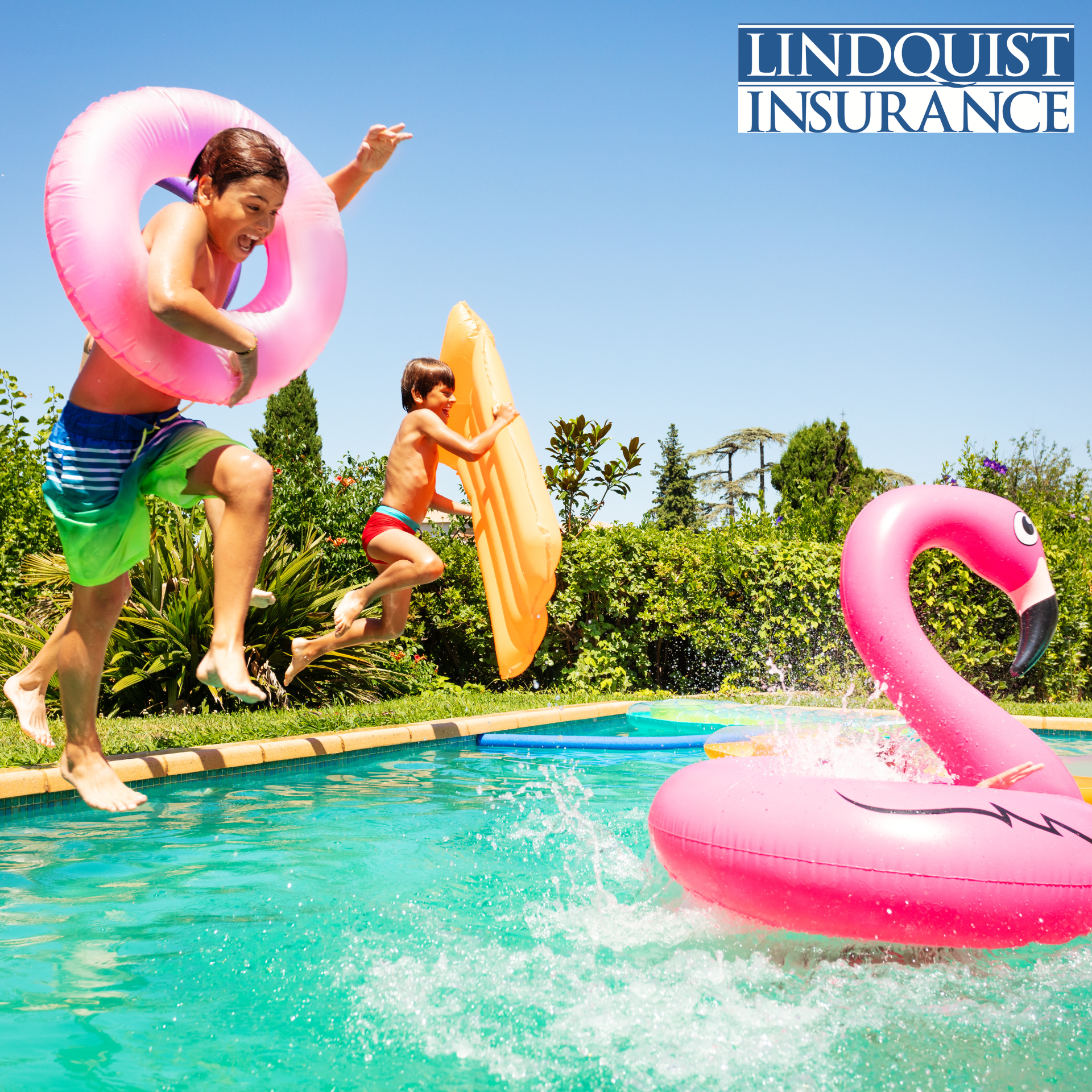 pool party Lindquist Insurance 
