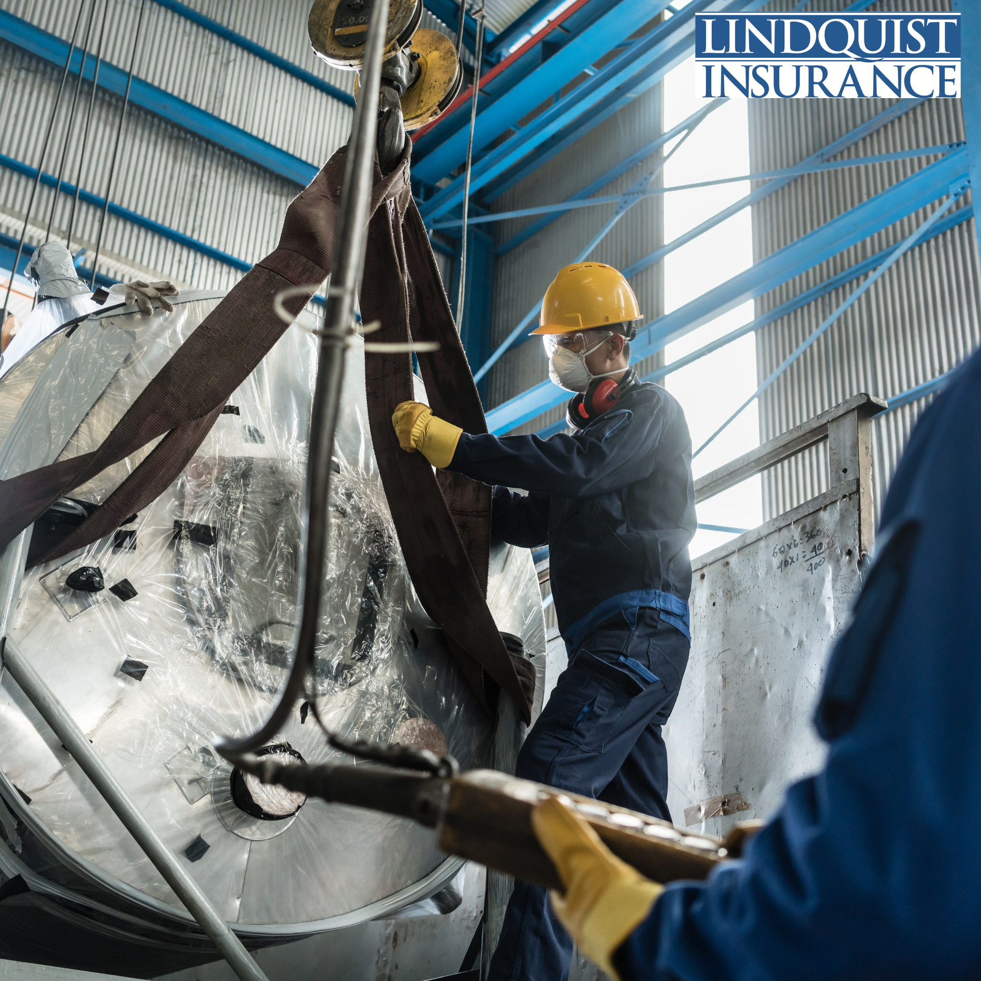 two men working in a plant Lindquist Insurance