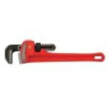 Red pipe wrench.