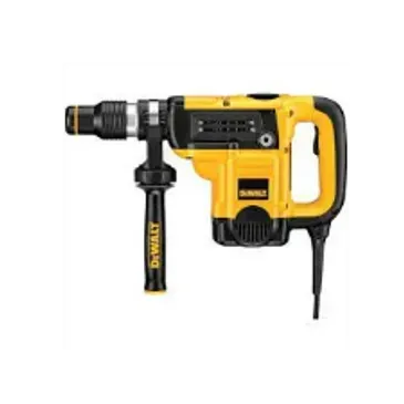 Yellow and black DeWalt rotary hammer drill.