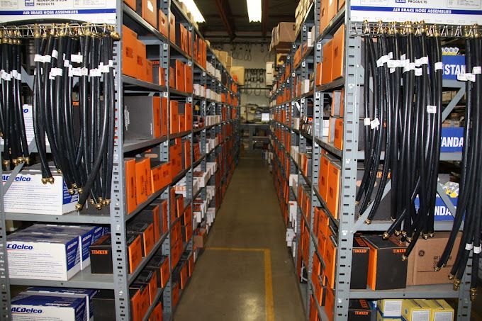 A warehouse filled with lots of shelves and boxes