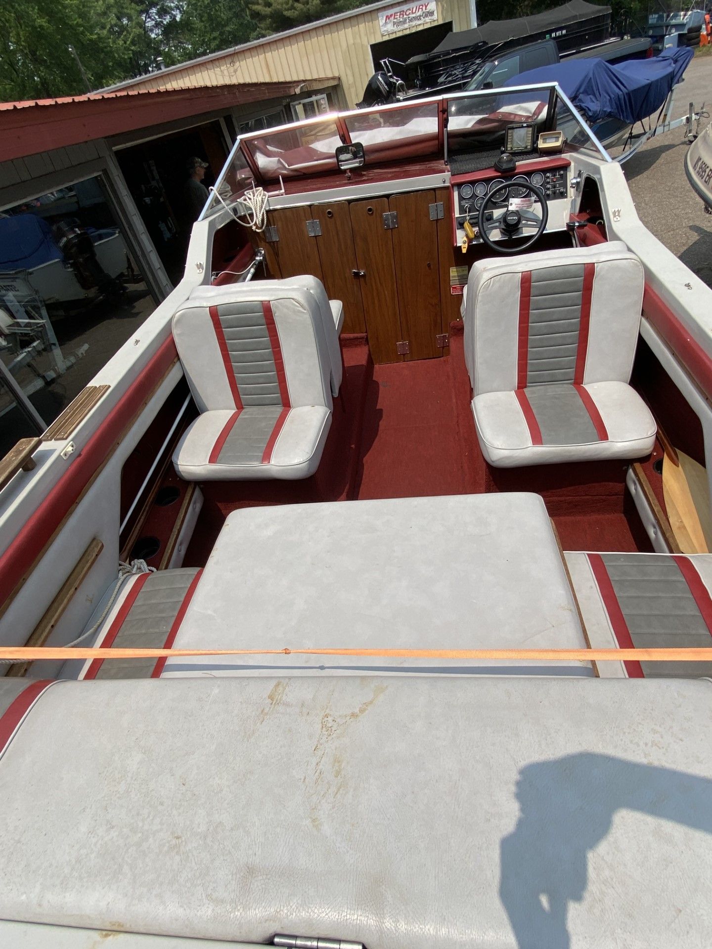 1987 glastron cuddy cabin boat seats