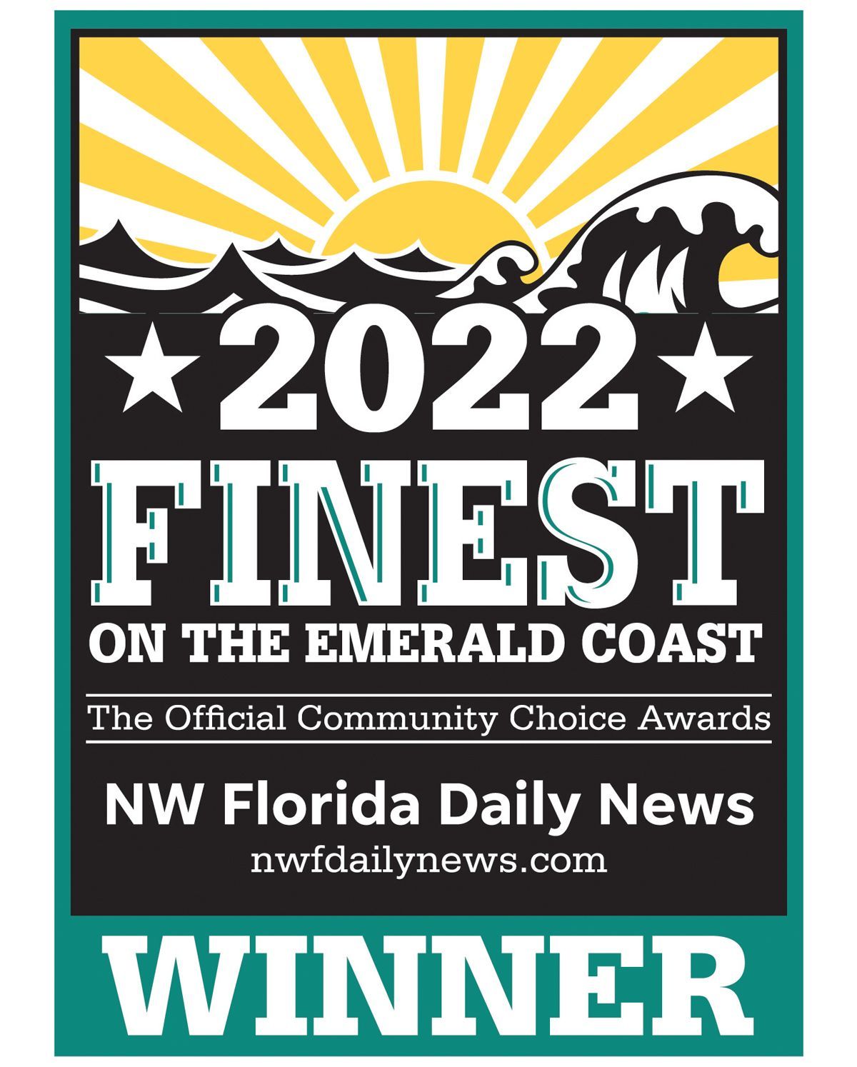 2022 Finest on the Emerald Coast award
