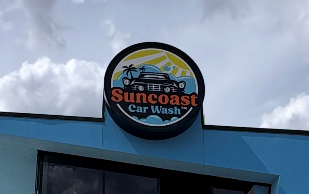 Suncoast Car Wash sign