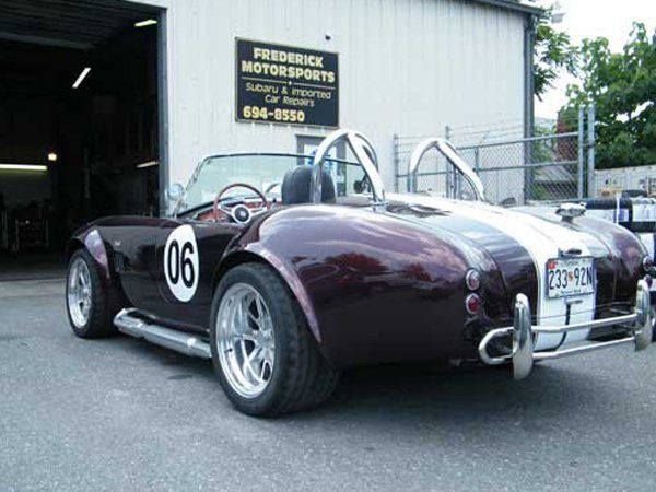 Car in front of the shop