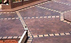 Stamped Concrete Walkway