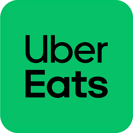 The uber eats logo is green and black on a white background.