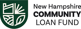 New Hampshire Community Loan Fund logo in green and black with shield icon and text