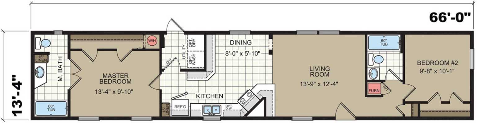 A floor plan of The Strafford