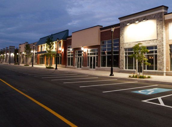 Commercial parking lot