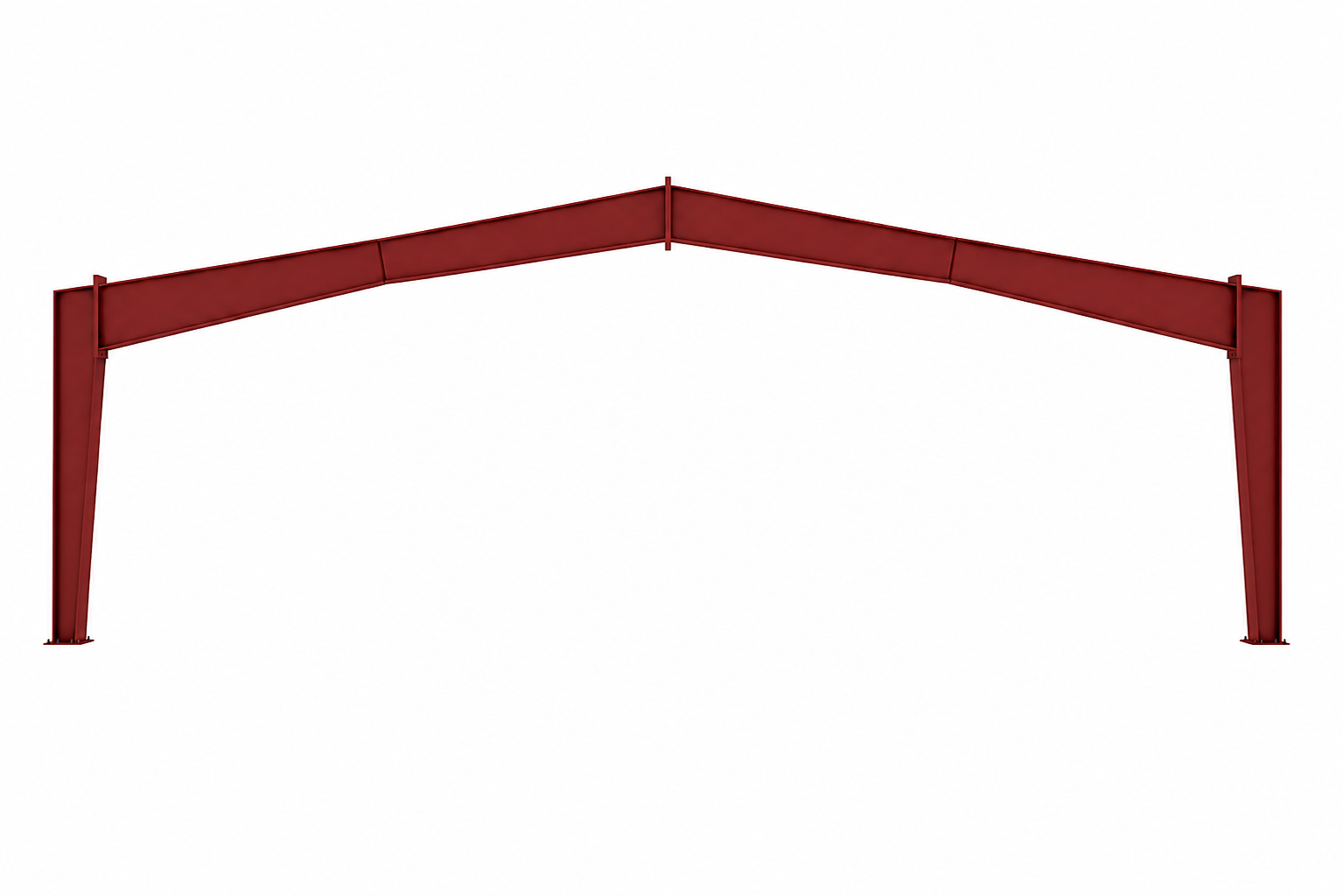 Brown peaked roof line on a white background