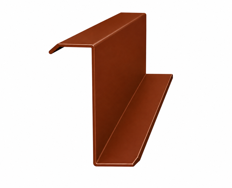 Gray folded 3D geometric shape with sharp angles on a white background