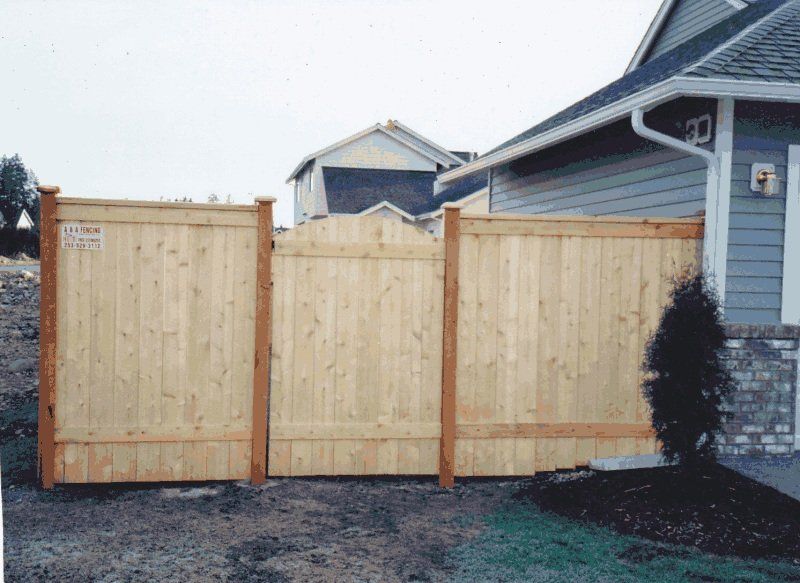 Well built wood fence