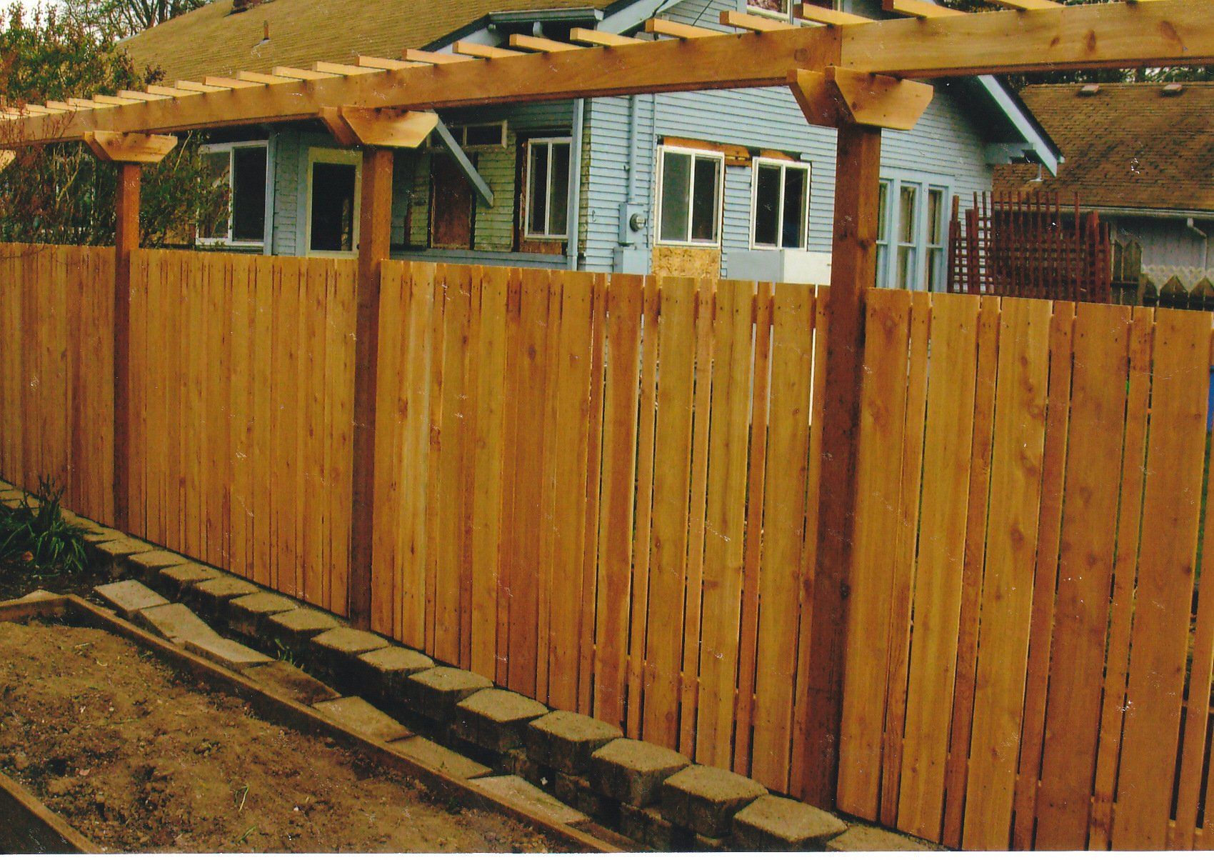 Beautiful wood fence