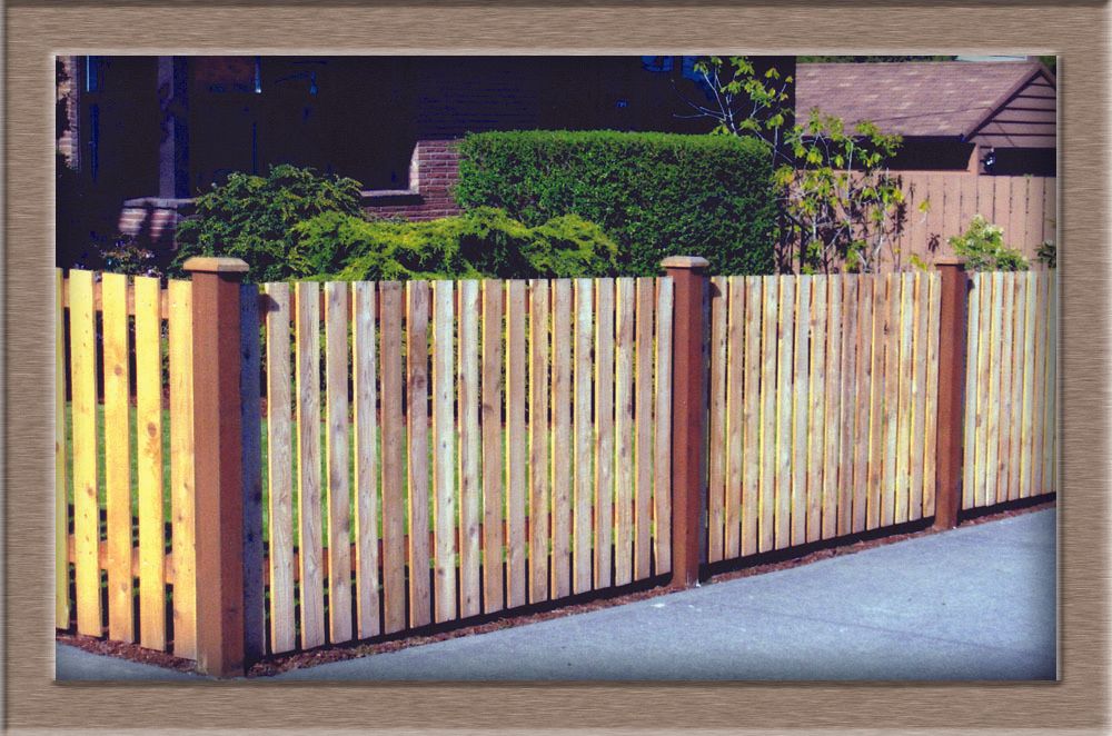 Wood fence