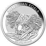 Australian Koala coin with a detailed koala engraving and “AUSTRALIAN KOALA” text around the edge