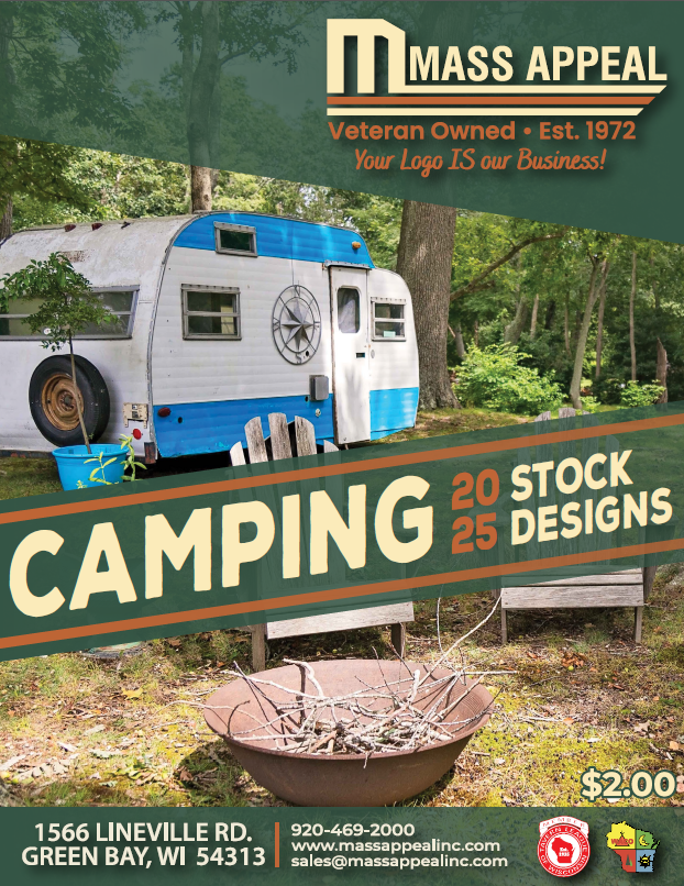 An advertisement for mass appeal shows a camper on the cover